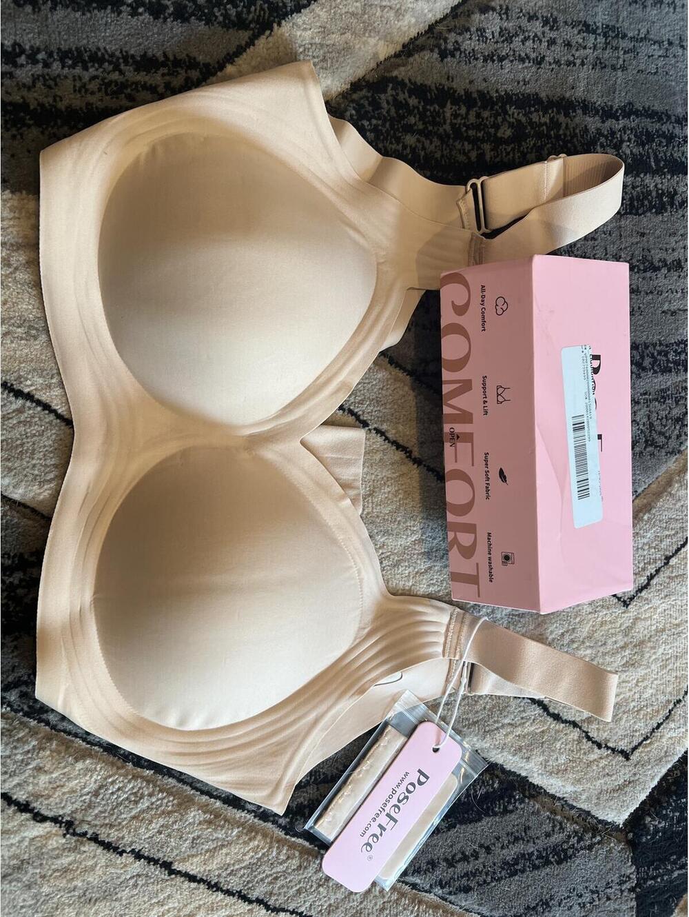 PoseFree Nude Comfort Bra with Extra Hook Extension XL